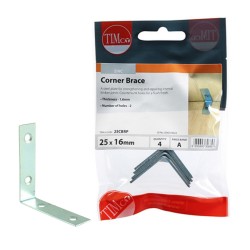Timco Corner Brace BZP 4 Pack