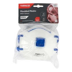 Timco Face Masks With Valve Moulded FFP2 3 Pack