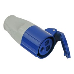 Faithfull Site Socket Blue 240v 16 Amp