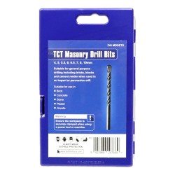 Faithfull Drill Bit Set Masonry 8 Pack 4-10mm