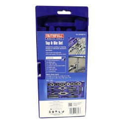 Faithfull Tap & Die Metric Carbon 21 Piece Set