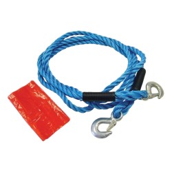 Faithfull Tow Rope Metal Hooks 4m 2T