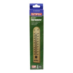 Faithfull Thermometer Wall Wood 260mm
