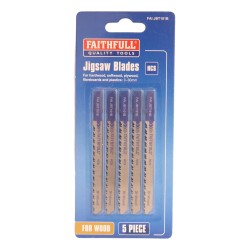 Faithfull Jigsaw Blades Wood & Board Cutting 5 Pack