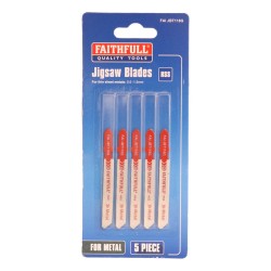Faithfull Jigsaw Blades Metal Cutting 5 Pack