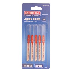 Faithfull Jigsaw Blades Metal Cutting 5 Pack