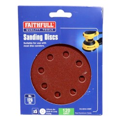 Faithfull Orbital Sanding Discs 5 Pack