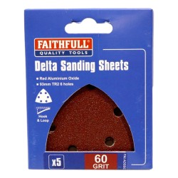 Faithfull Delta Sanding Discs 5 Pack