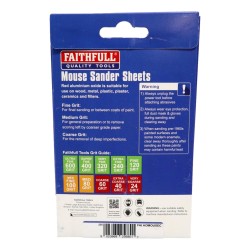Faithfull Mouse Sanding Sheets 5 Pack