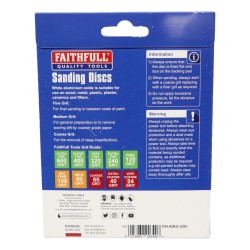 Faithfull Orbital Sanding Discs 5 Pack