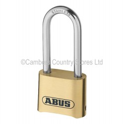 Abus Padlock 180 50mm Brass Combination Long Shackle