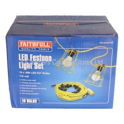 Faithfull Festoon Light Set LED Type 110v
