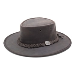 Barmah Australian Leather Hat Bronco Brown