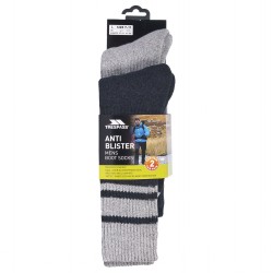 Trespass Hitched Mens Anti Blister Walking Socks 2 Pack