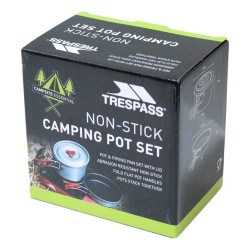 Trespass Reheat Non Stick Camping Cooking Set