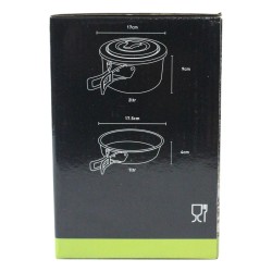 Trespass Reheat Non Stick Camping Cooking Set