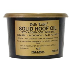 Gold Label Solid Hoof Oil Black 500ml