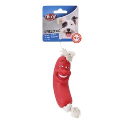 Trixie Vinyl Sausage On A Rope 11cm