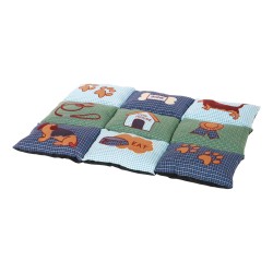 Trixie Patchwork Blanket Blue / Green
