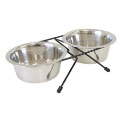 Trixie Eat On Feet Stainless Steel Dog Bowl Set
