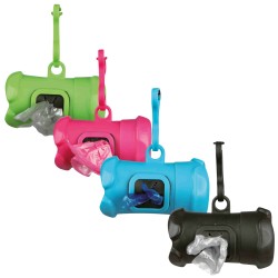 Trixie Plastic Poop Bag Dispenser & 15 Bags