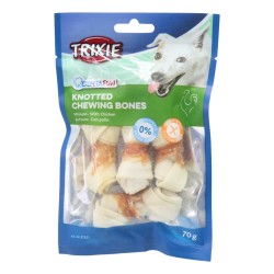 Trixie Denta Fun Chewing Chicken Knotted Bones 5 Pack