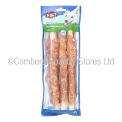Trixie Denta Fun Chewing Chicken Rolls 28cm 3 Pack