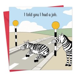 Twizler Greeting Cards Zebra Crossing