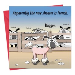 Twizler Greeting Cards French Sheep Shearer