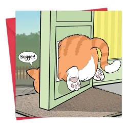 Twizler Greeting Cards Fat Cat