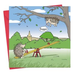 Twizler Greeting Cards Hedgehog Bugger
