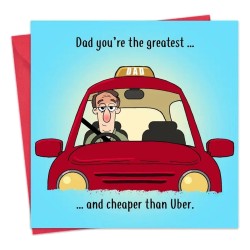 Twizler Greeting Cards Dads Taxi
