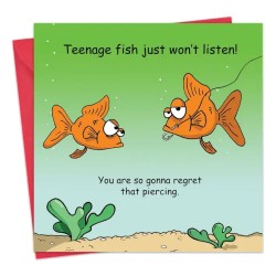 Twizler Greeting Cards Youre Gonna Regret Piercing