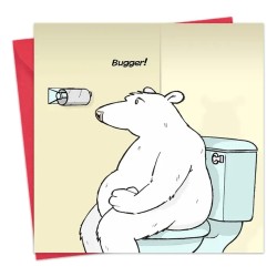 Twizler Greeting Cards Toilet Roll Trouble