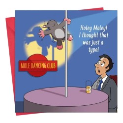 Twizler Greeting Cards Mole Dancing Club