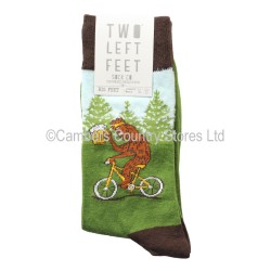 Two Left Feet Pair Of Socks Druken Sasquatch