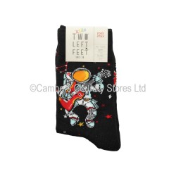 Two Left Feet Kids Socks Rock Star