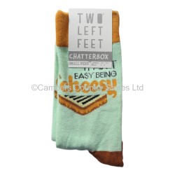Two Left Feet Pair Of Socks It Aint Easy Being Cheesy