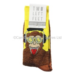 Two Left Feet Super Soft Socks Monkey Business