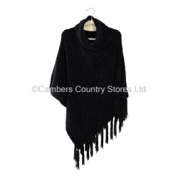 Britts Knits Ladies Beyond Soft Chenille Poncho