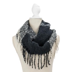 Britts Knits Ladies Fringe Benefits Infinity Scarf