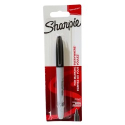 Sharpie Marker Pens Fine Tip Black 1 Pack