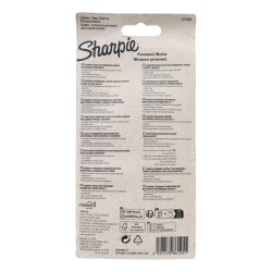 Sharpie Marker Pens Chisel Tip Black 2 Pack