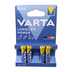 Varta Long Life Power Batteries AAA 4 Pack