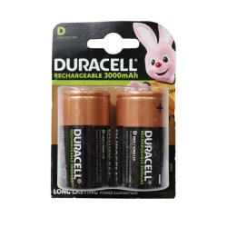 Duracell Rechargeable Batteries D x 2 Pack