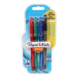Papermate Inkjoy Ballpoint Pens 4 Pack Assorted