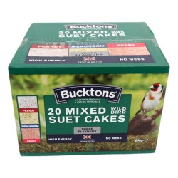 Bucktons Wild Bird Mixed Suet Cakes 20 Pack