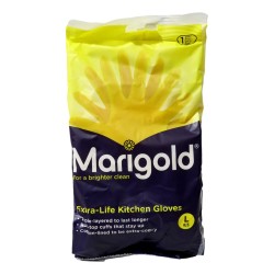 Marigold Original Kitchen Gloves Extra Life Yellow