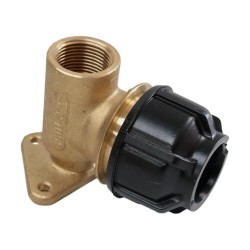 Philmac Wall Plate Elbow Metal 25mm x 3/4"