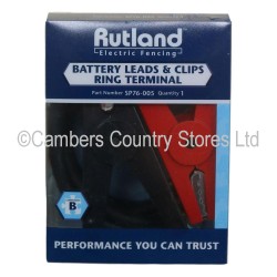 Rutland Battery Leads & Clips Ring Terminal